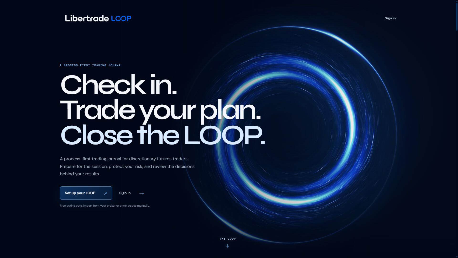 Libertrade LOOP interface